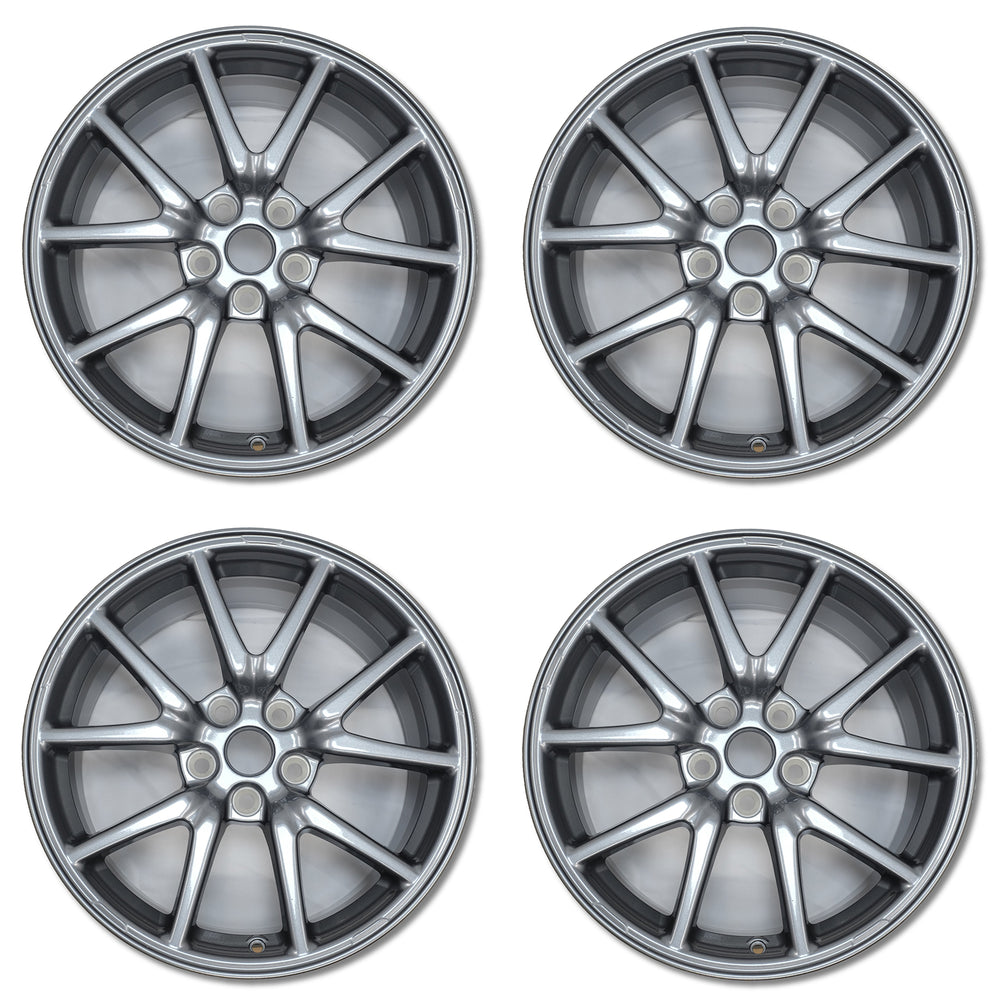 For Tesla Model 3 OEM Design Wheel 18" 2017-2023 18x8.5 Charcoal Set of 4 Replacement Rim 1044221