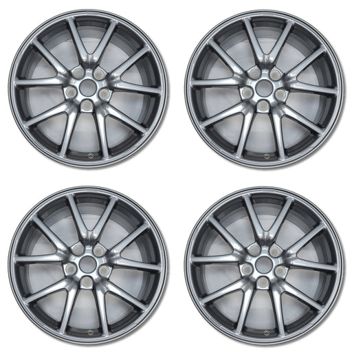 For Tesla Model 3 OEM Design Wheel 18" 2017-2023 18x8.5 Charcoal Set of 4 Replacement Rim 1044221