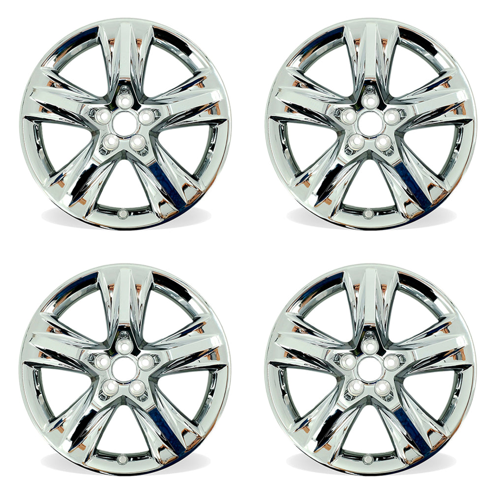 Set of 4 New 19" 19X7.5 Wheels With Chrome Clad Cover for 2014-2019 Toyota Highlander OEM Style Replacement Rim