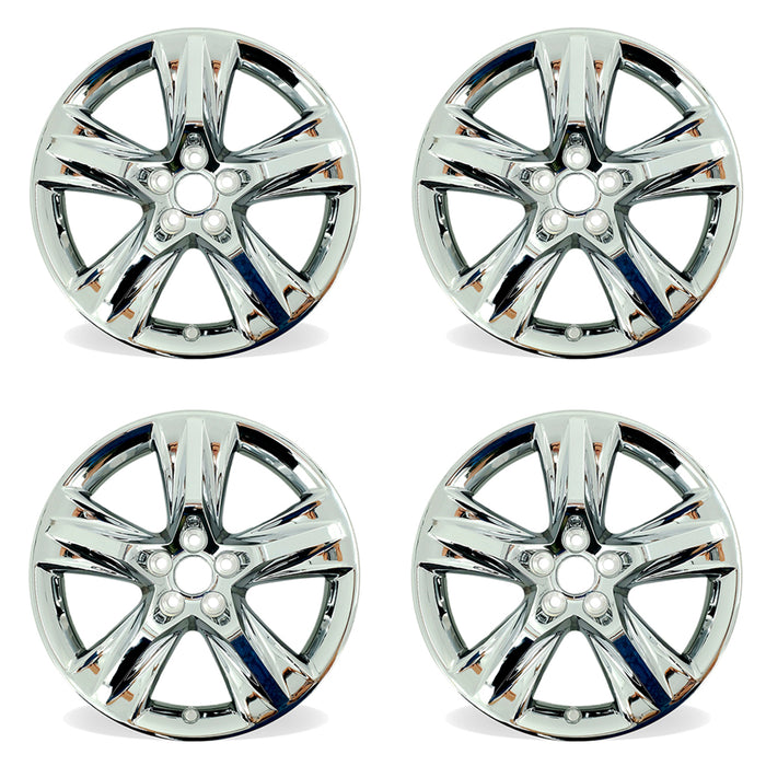 Set of 4 New 19" 19X7.5 Wheels With Chrome Clad Cover for 2014-2019 Toyota Highlander OEM Style Replacement Rim