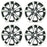 For Nissan Altima OEM Design Wheel 18" 18X7.5 2016 2017 Machined Grey Set of 4 Replacement Rim