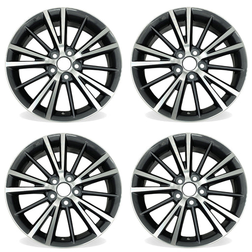 For Toyota Corolla OEM Design Wheel 16" 16X6.5 2014-2019 Machined GREY Set of 4 Replacement Rim