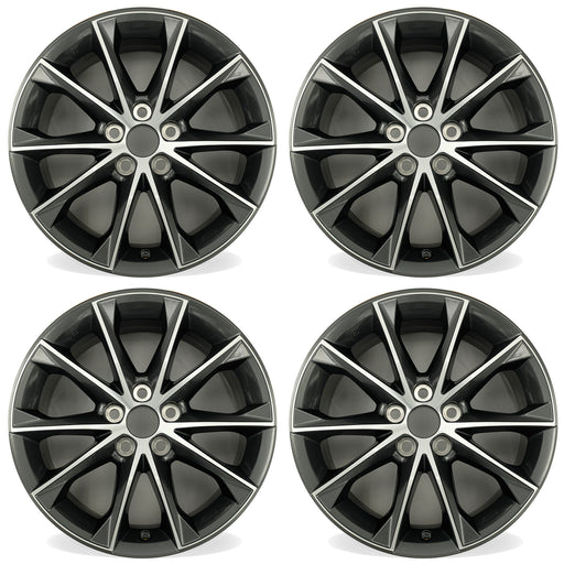 For Toyota Camry OEM Design Wheel 18" 18x7.5 2015-2017 Machined Charcoal Set of 4 Replacement Rim