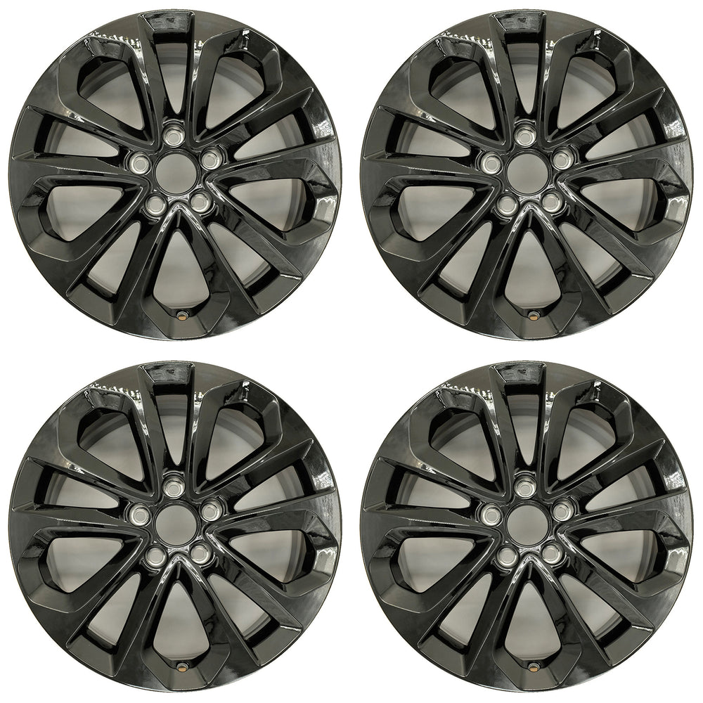 For Honda Accord OEM Design Wheel 18" 18x8 2013-2015 GLOSS BLACK Set of 4 Replacement Rim