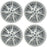 For Tesla Model S OEM Design Wheel 19" 2020-2023 19x8.5 Silver Set of 4 Replacement Rim 148628500-A