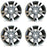 For Mercedes-Benz E-Class E350 E400 OEM Design Wheel 18" 18x8.5 2014-2016 Machined GREY Set of 4 Replacement Rim
