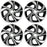 16” Set of 4 16x7 Machined Black Wheels for Honda Accord 2016 2017 OEM Design Replacement Rim