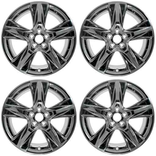 SET OF 4 NEW 19" Black Chrome Wheels for 2014-2019 Toyota Highlander OEM Style Factory Alloy Rim