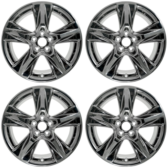 SET OF 4 NEW 19" Black Chrome Wheels for 2014-2019 Toyota Highlander OEM Style Factory Alloy Rim