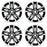 SET OF 4 New 17" 17x7 Alloy 10 Spoke Wheels For Toyota COROLLA 2017 2018 2019 Machined Black OEM Quality Replacement Rim