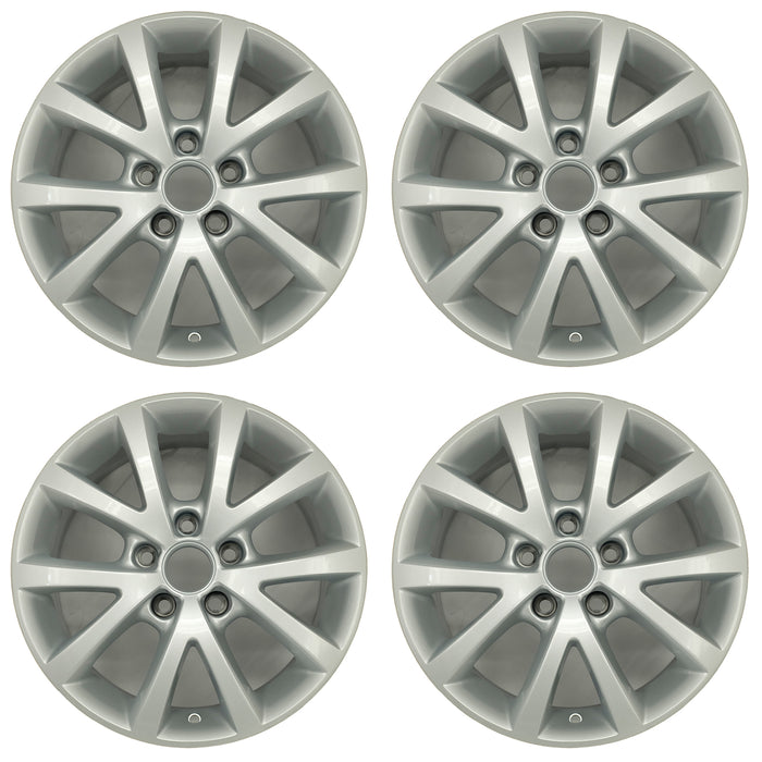 For Volkswagen Jetta OEM Design Wheel 16" 16x6.5 2010-2018 Silver Set of 4 Replacement Rim