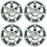 22" Set of 4 Brand New 22x9 Chrome Alloy Wheels for 2007-2014 Cadillac Escalade ESV EXT OEM Quality Replacement Rim