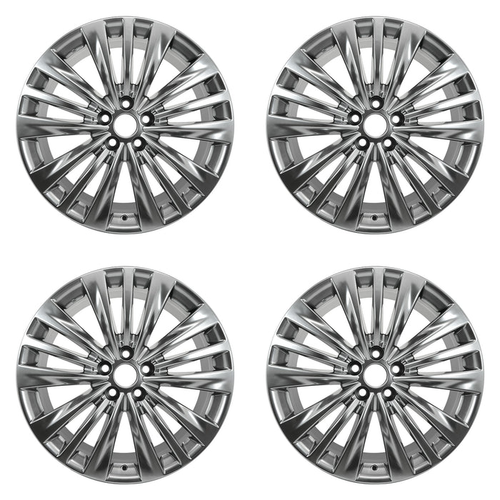 For Toyota Highlander OEM Design Wheel 20" 20X8 2020-2025 Hyper Silver Set of 4 Replacement Rim