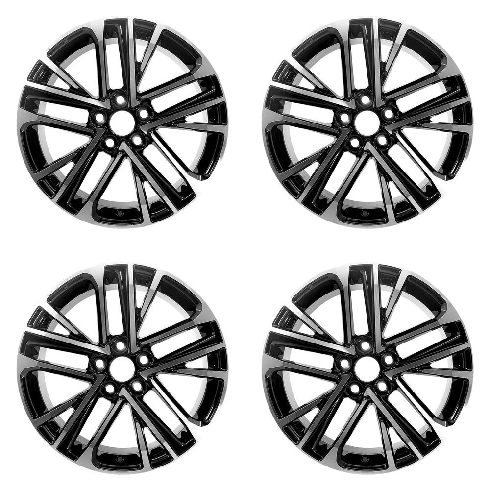 For Toyota Camry OEM Design Wheel 18" 18x8 2025 Machined Black Set of 4 Replacement Rim