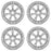 For Tesla Model 3 Model Y OEM Design Wheel 19" 19x9.5 2017-2023 Silver Set of 4 Replacement Rim