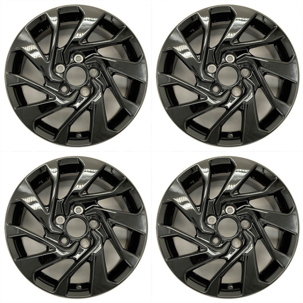 For Honda Civic OEM Design Wheel 16" 16X7 2016-2021 GLOSS BLACK Set of 4 Replacement Rim