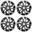 For Honda Civic OEM Design Wheel 16" 16x6.5 2013-2015 Machined Black Set of 4 Replacement Rim