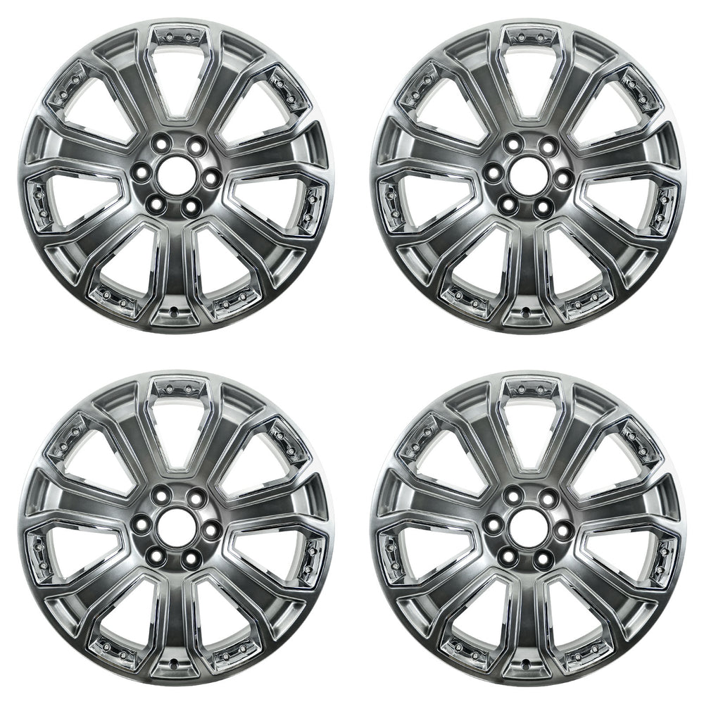 22" 22x9 Set of 4 Brand New Alloy Wheel for 2014-2020 Cadillac Escalade Chevy Silverado Suburban Tahoe GMC Yukon Sierra 1500 OEM Quality Replacement Rim