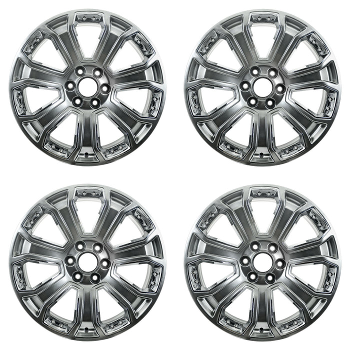 22" 22x9 Set of 4 Brand New Alloy Wheel for 2014-2020 Cadillac Escalade Chevy Silverado Suburban Tahoe GMC Yukon Sierra 1500 OEM Quality Replacement Rim