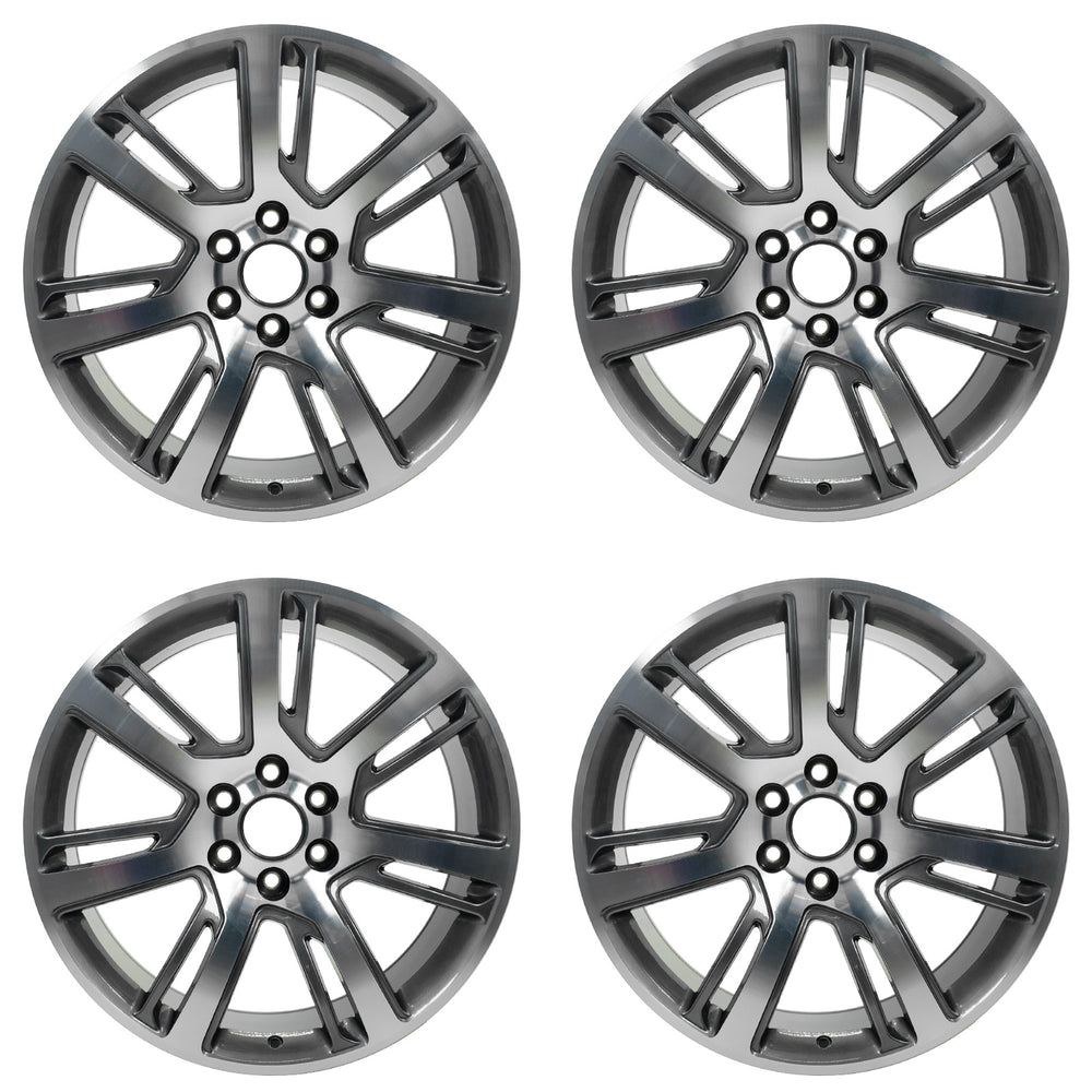 For Cadillac Escalade ESV OEM Design Wheel 22" 2015-2017 Machined Grey Set of 4 Replacement Rim