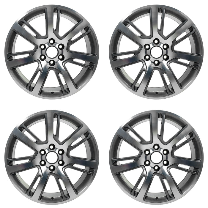 For Cadillac Escalade ESV OEM Design Wheel 22" 2015-2017 Machined Grey Set of 4 Replacement Rim