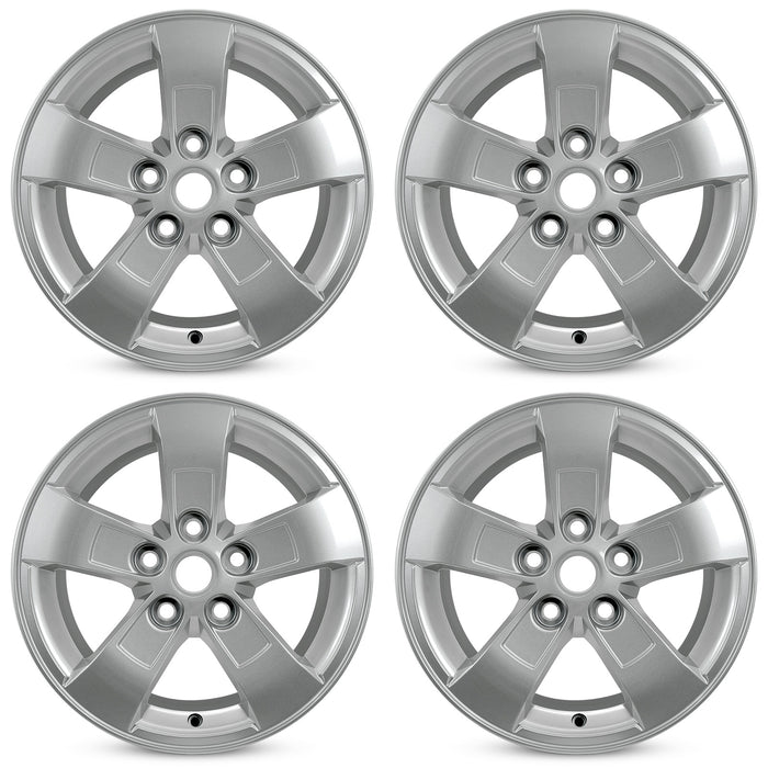 For Chevrolet Malibu Limited OEM Design Wheel 16" 16x7.5 2013-2016 Silver Set of 4 Replacement Rim