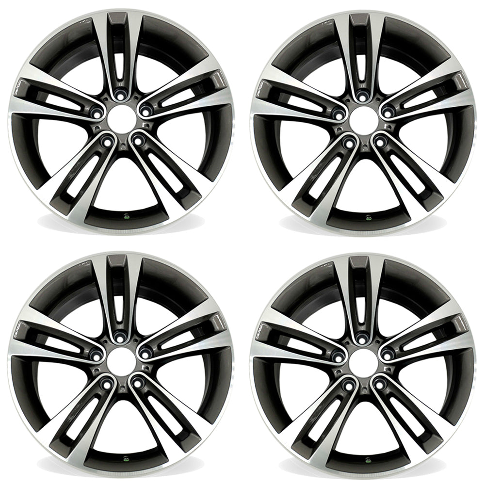For BMW 3 Series 4 Series OEM Design Wheel 18" 18x8 Machined Grey 2012-2020 Set of 4 Replacement Rim