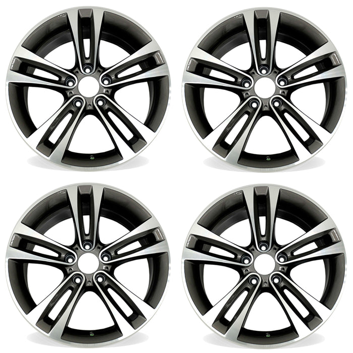 For BMW 3 Series 4 Series OEM Design Wheel 18" 18x8 Machined Grey 2012-2020 Set of 4 Replacement Rim