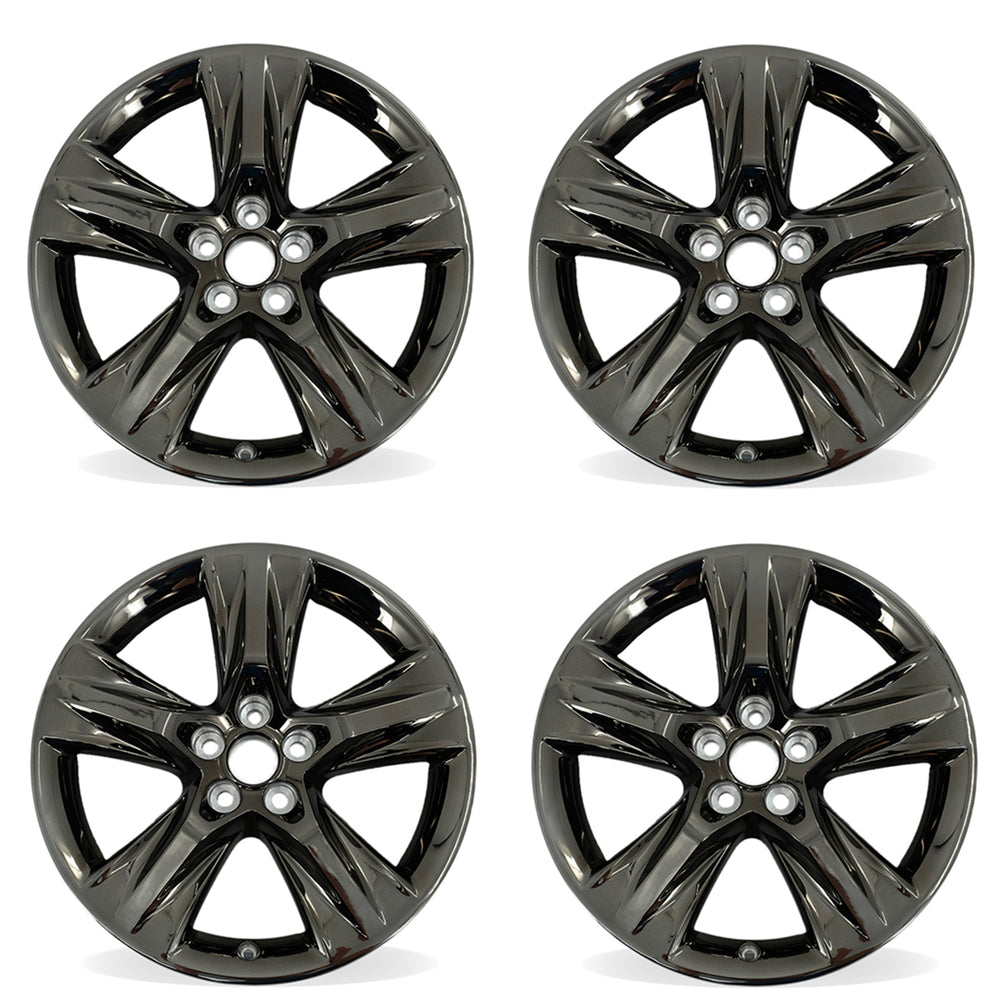 SET OF 4 NEW 19" Dark Chrome Wheels for 2017-2019 Toyota Highlander OEM Style Factory Alloy Rim