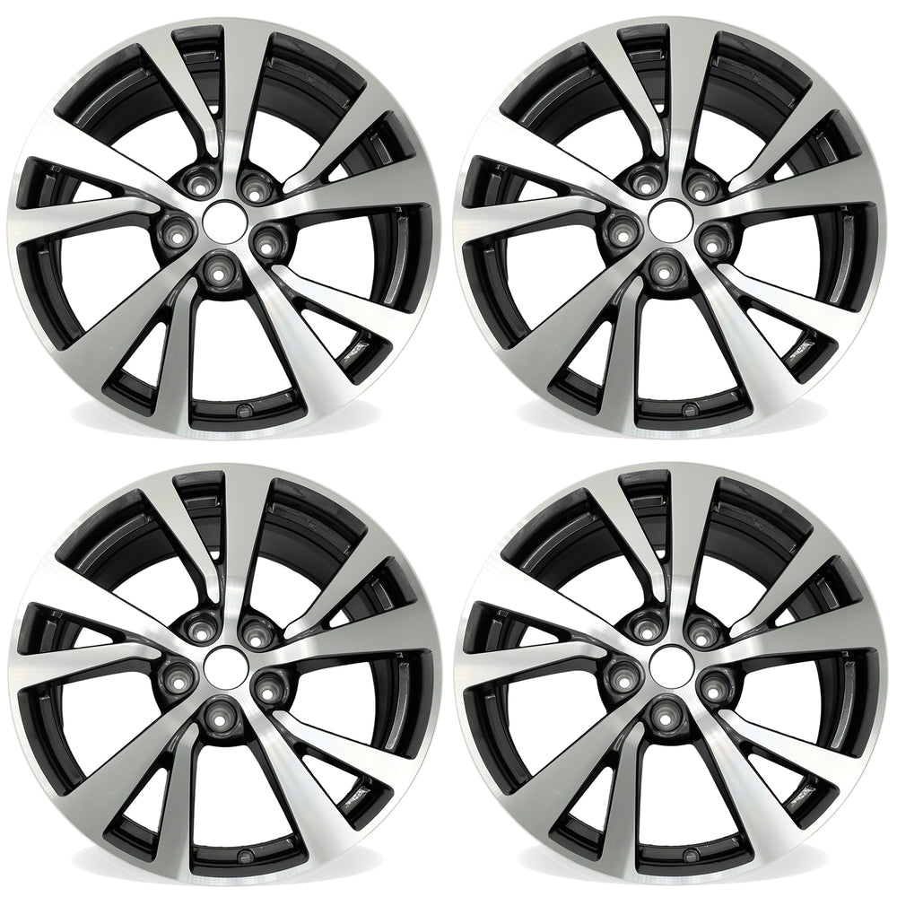 18” SET OF 4 18x8.5 MACHINED GREY Wheel for NISSAN MAXIMA 2016-2018 OEM Design Replacement Rim