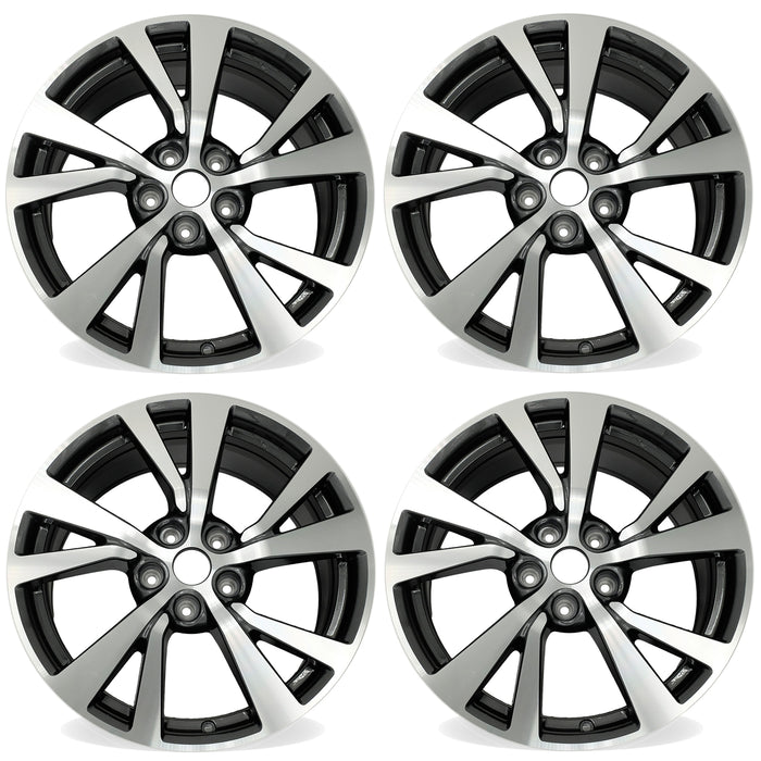 18” SET OF 4 18x8.5 MACHINED GREY Wheel for NISSAN MAXIMA 2016-2018 OEM Design Replacement Rim