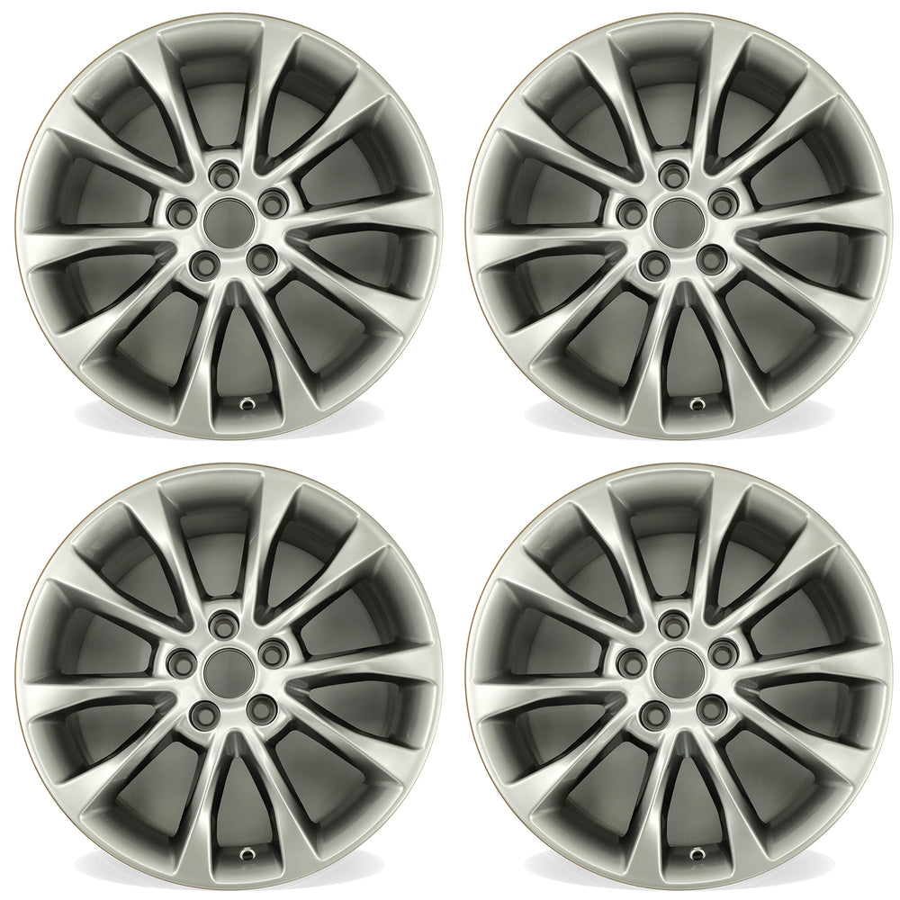 For Ford Fusion OEM Design Wheel 17" 17x7.5 2017-2018 Hyper Silver Set of 4 Replacement Rim