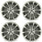 For Ford Fusion OEM Design Wheel 17" 17x7.5 2017-2018 Hyper Silver Set of 4 Replacement Rim