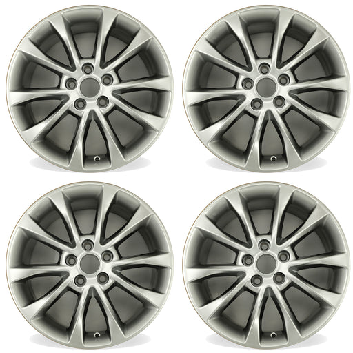 For Ford Fusion OEM Design Wheel 17" 17x7.5 2017-2018 Hyper Silver Set of 4 Replacement Rim