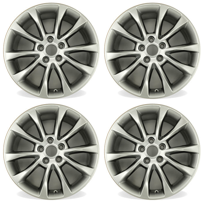 For Ford Fusion OEM Design Wheel 17" 17x7.5 2017-2018 Hyper Silver Set of 4 Replacement Rim