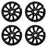 For Nissan Sentra OEM Design Wheel 16" 2016-2019 16X6.5 GLOSS BLACK Set of 4 Replacement Rim
