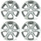 17” SET OF 4 17x7 SILVER Wheel for TOYOTA RAV4 2009-2014 OEM Design Replacement Rim