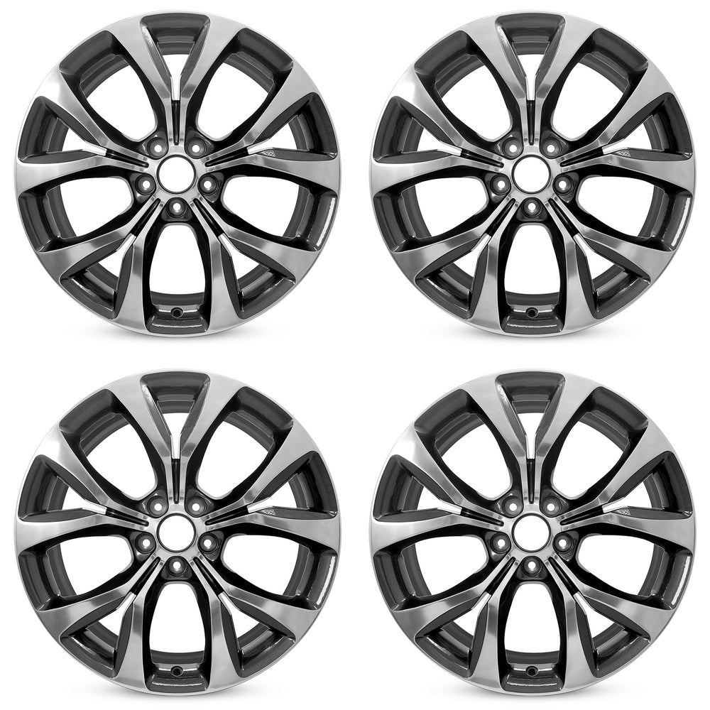 For Chrysler 200 OEM Design Wheel 19" 19x8 2015-2017 Grey Polished Set of 4 Replacement Rim