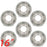 16" Set of 6 16x6 White Steel Wheels For ISUZU NPR NPR-HD NQR 1995-2025 OEM Quality Replacement Rim 8971451132