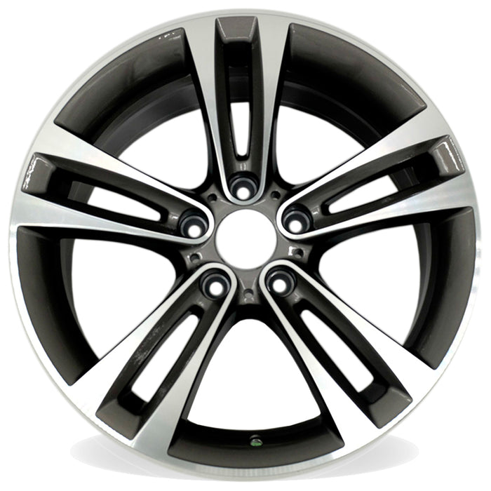 For BMW 3 Series 4 Series OEM Design Wheel 18" 18x8 Machined Grey 2012-2020 Set of 4 Replacement Rim