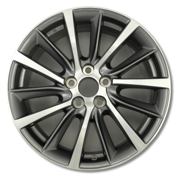 For Toyota Highlander OEM Design Wheel 18" 18x7.5 2017-2019 Machined Charcoal Single Replacement Rim
