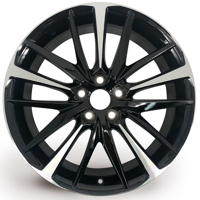 For Toyota Camry OEM Design Wheel 19" 19x8 2018-2024 Machined Black Set of 4 Replacement Rim