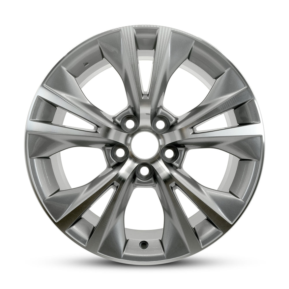 Brand New Single 18" 18x7.5 Alloy Wheel For Toyota Hinghlander 2014-2019 Machined Gray OEM Quality Replacement Rim