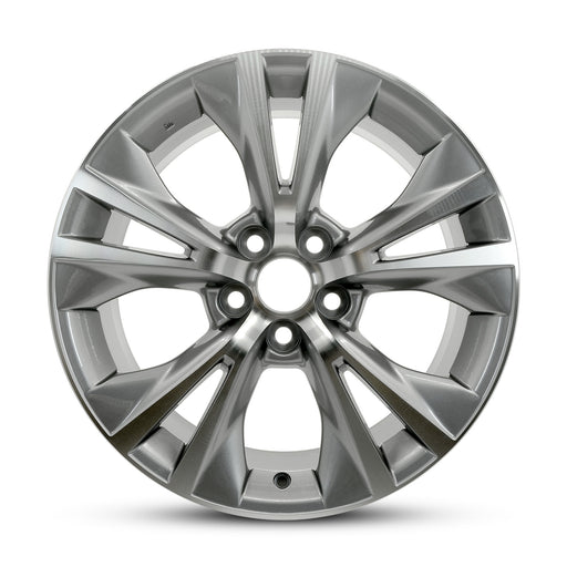 Brand New Single 18" 18x7.5 Alloy Wheel For Toyota Hinghlander 2014-2019 Machined Gray OEM Quality Replacement Rim