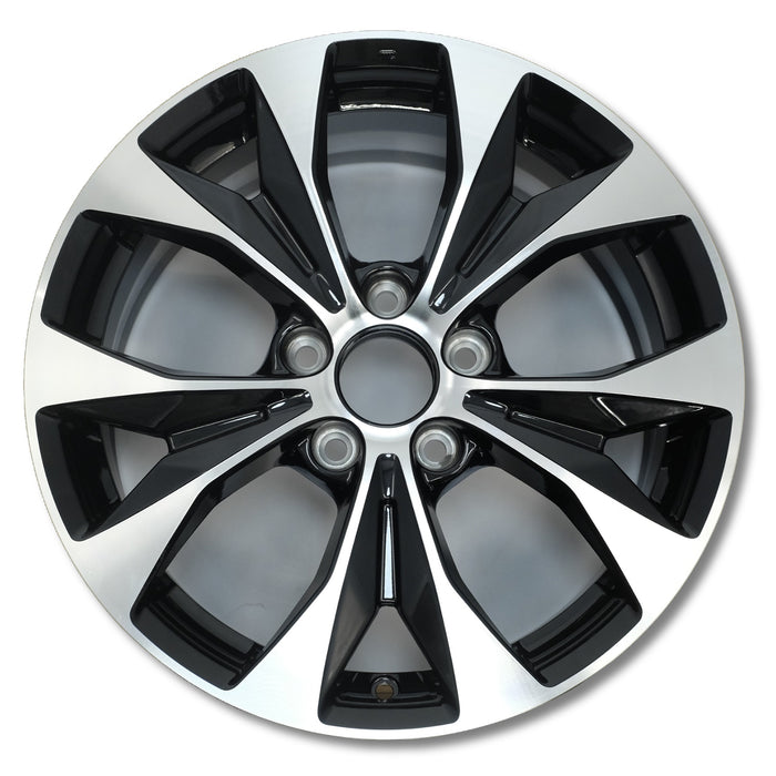 For Honda Civic OEM Design Wheel 17" 17x7 2012-2014 Machined Black Set of 4 Replacement Rim 42700TR4A81