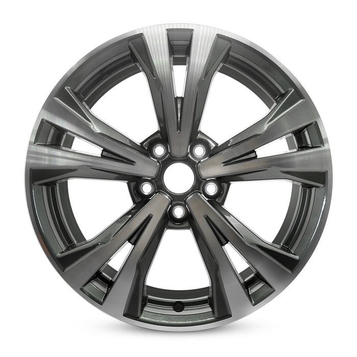 For Nissan Rogue OEM Design Wheel 18" 18x7 2017-2020 Machined Charcoal Set of 4 Replacement Rim