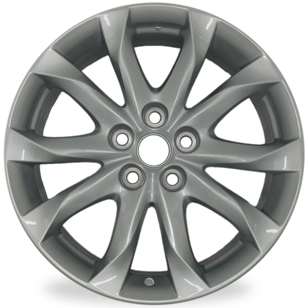 New Single 18" 18X7 Wheel For Mazda 3 2014 2015 2016 2017 SILVER OEM Quality Replacement Rim