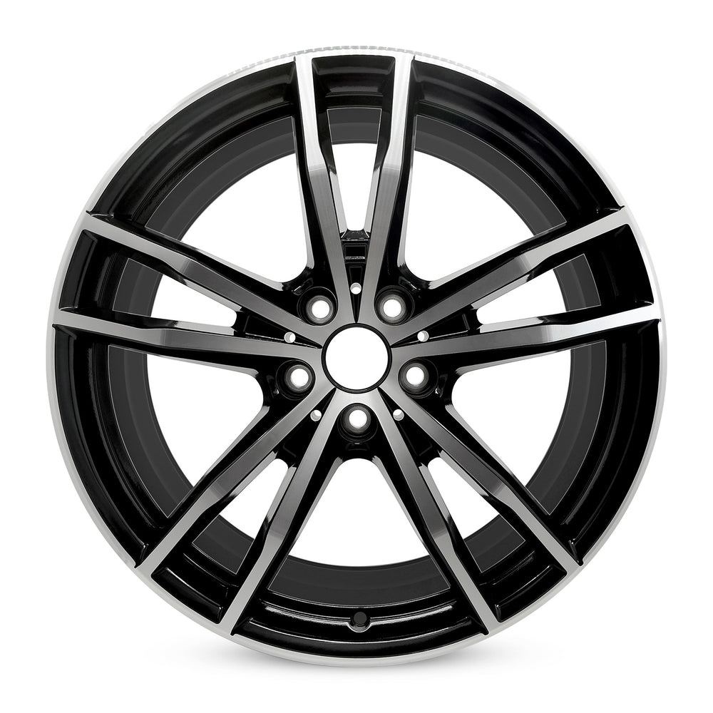 For FRONT BMW 2 Series, 3 Series & 4 Series OEM Design Wheel 19" 19x8 2019-2024 Machined Black Single Replacement Rim