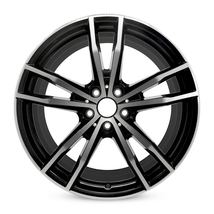 For FRONT BMW 2 Series, 3 Series & 4 Series OEM Design Wheel 19" 19x8 2019-2024 Machined Black Single Replacement Rim