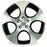 For Volkswagen Golf Jetta GTI OEM Design Wheel 18" 18x7.5 2005-2014 Machined Black Set of 4 Replacement Rim